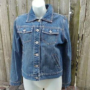 Vintage Express Stone Washed Jean Denim Jacket